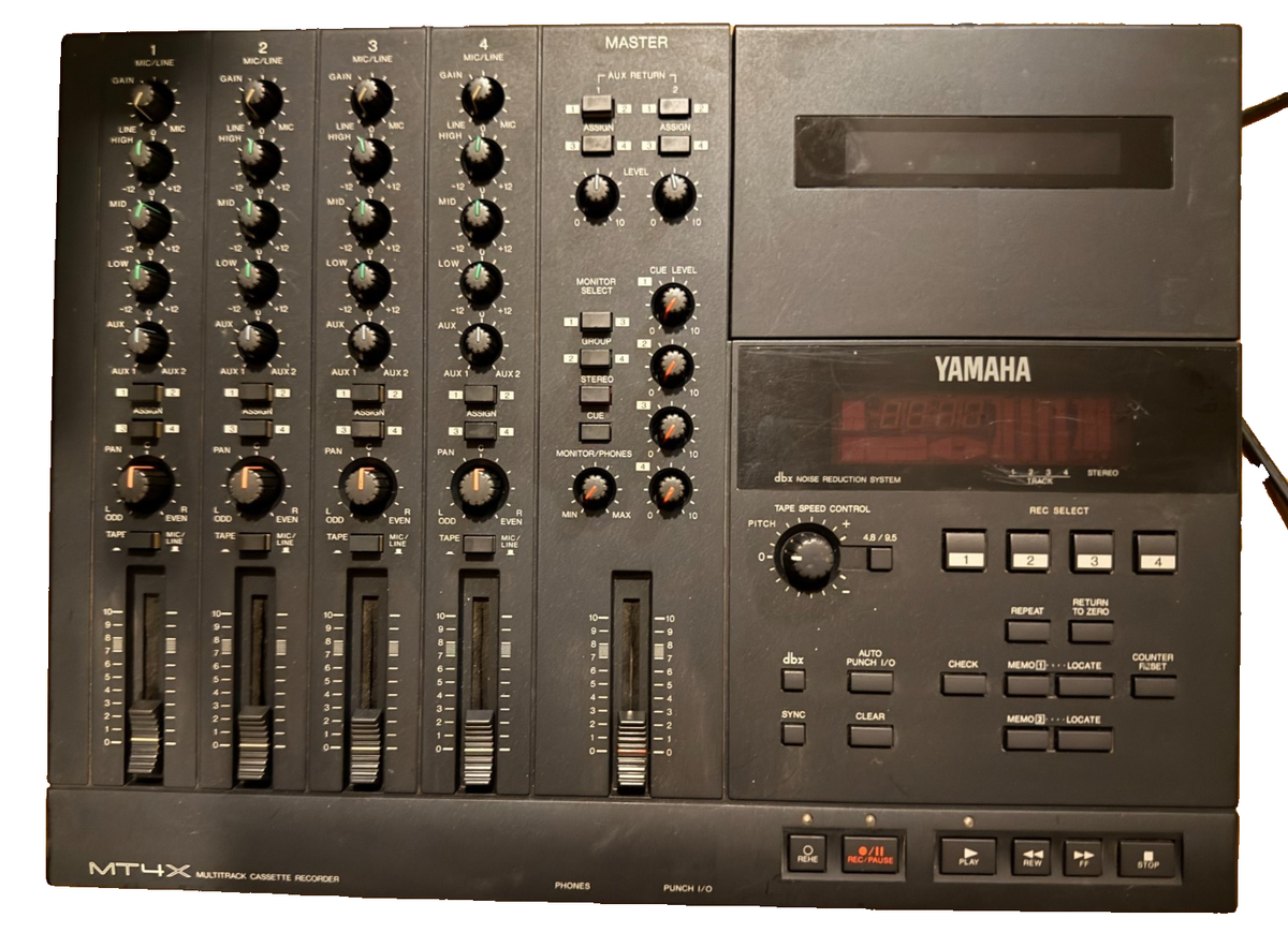 YAMAHA MT4X Multitrack Cassette Tape Recorder 4-Track AC100V Used