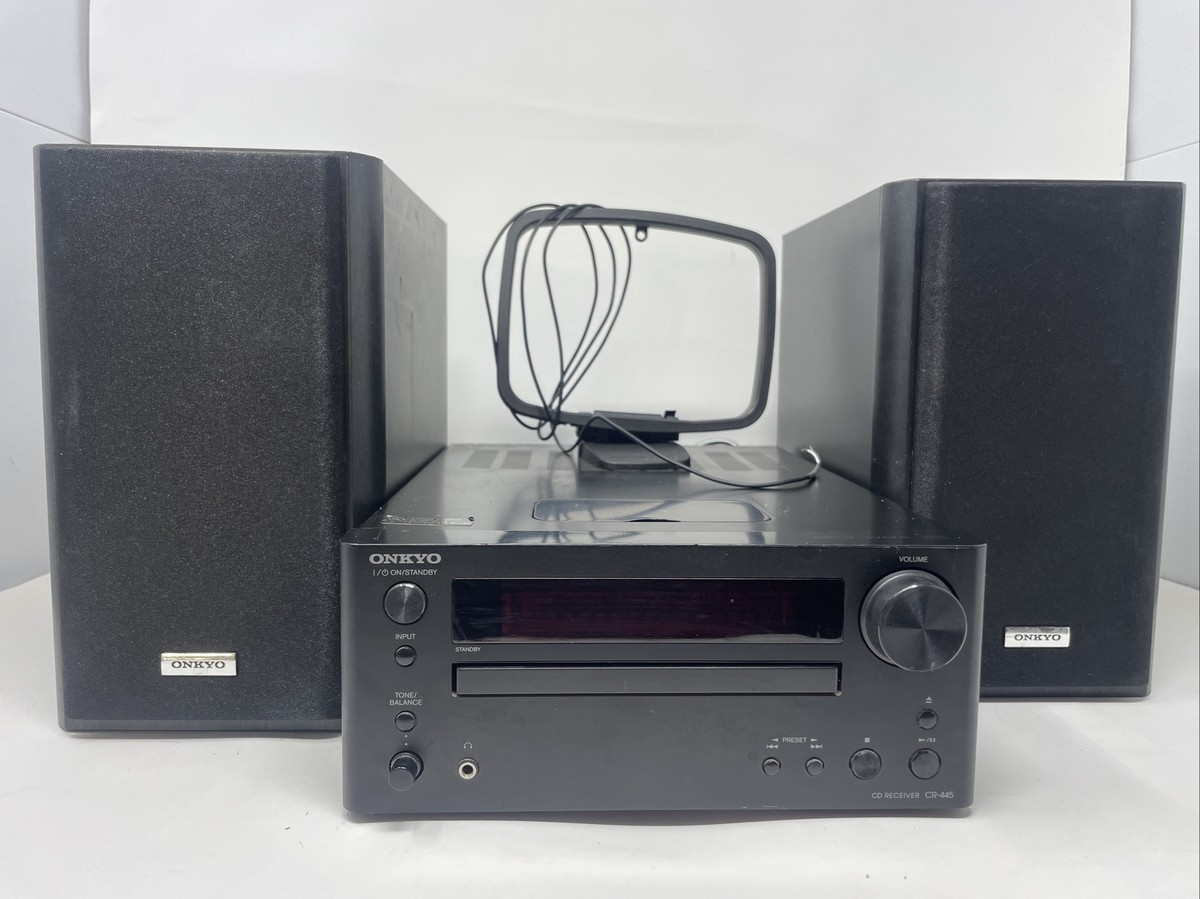 ONKYO CR-445 CD / AM / FM Mini Receiver No Remote No Cables W