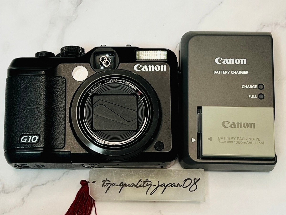 Canon PowerShot G10 14.7MP Digital Camera Black W/ Battery Fast