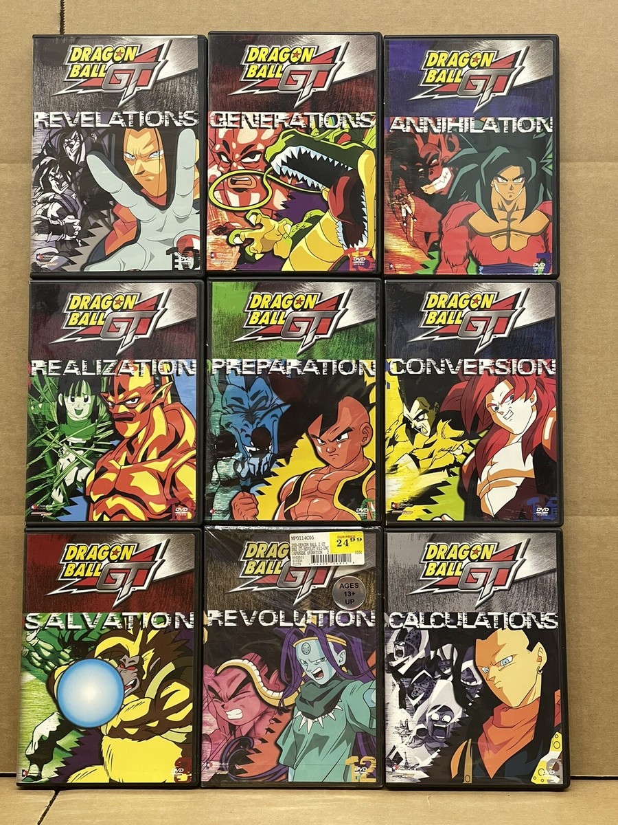 Dragon Ball GT Series 9 DVD partial set EPISODES 6 7 8 9 10 12 13