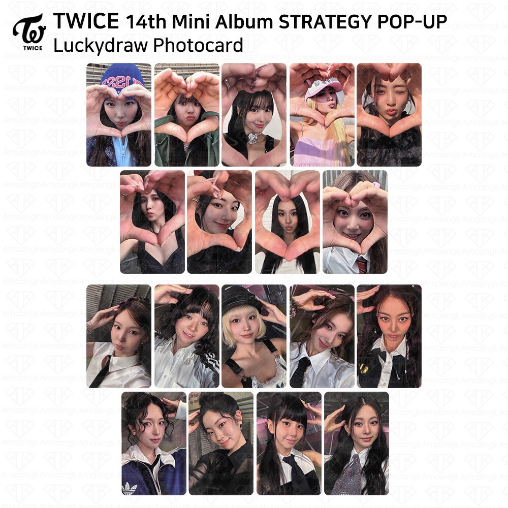 TWICE 14th Mini Album STRATEGY POP-UP Store Luckydraw Official