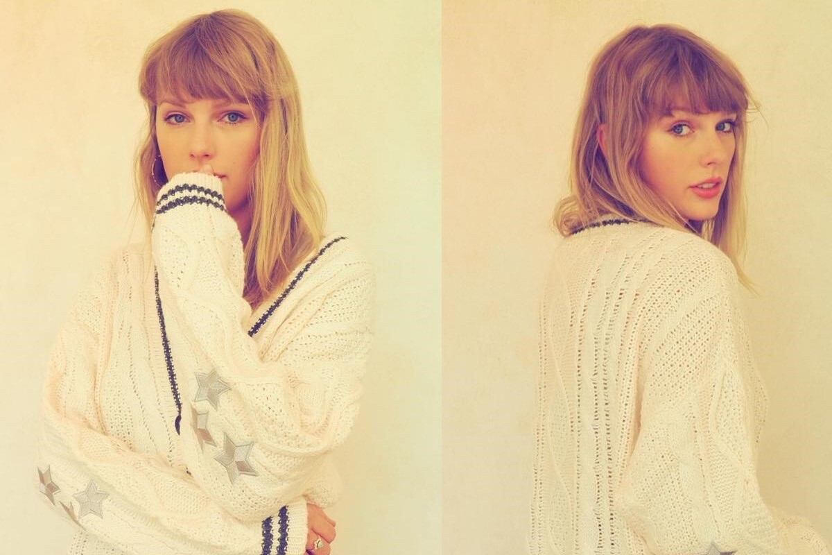 taylor swift cardigan sweater m/l Folklore Original Merch | eBay