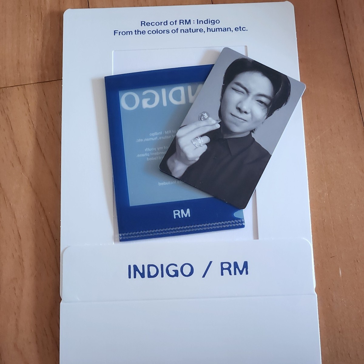 BTS RM INDIGO Solo Album weverseshop preorder photocard folded