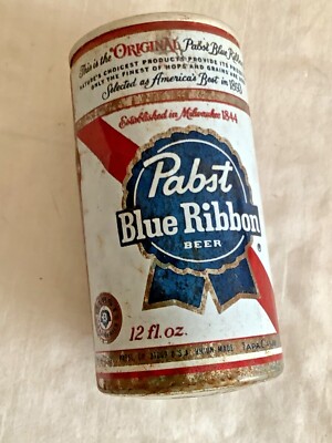 Vintage Pabst Blue Ribbon Beer Can 12 fl. oz. Pull Tab Americas