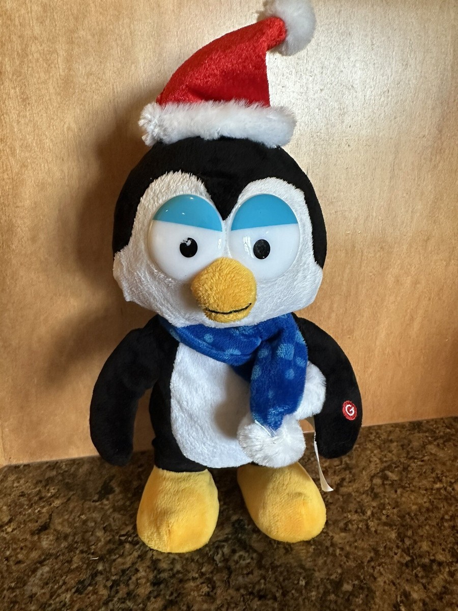 Gemmy Cha Cha Slider Penguin Animated Christmas Plush Cupid