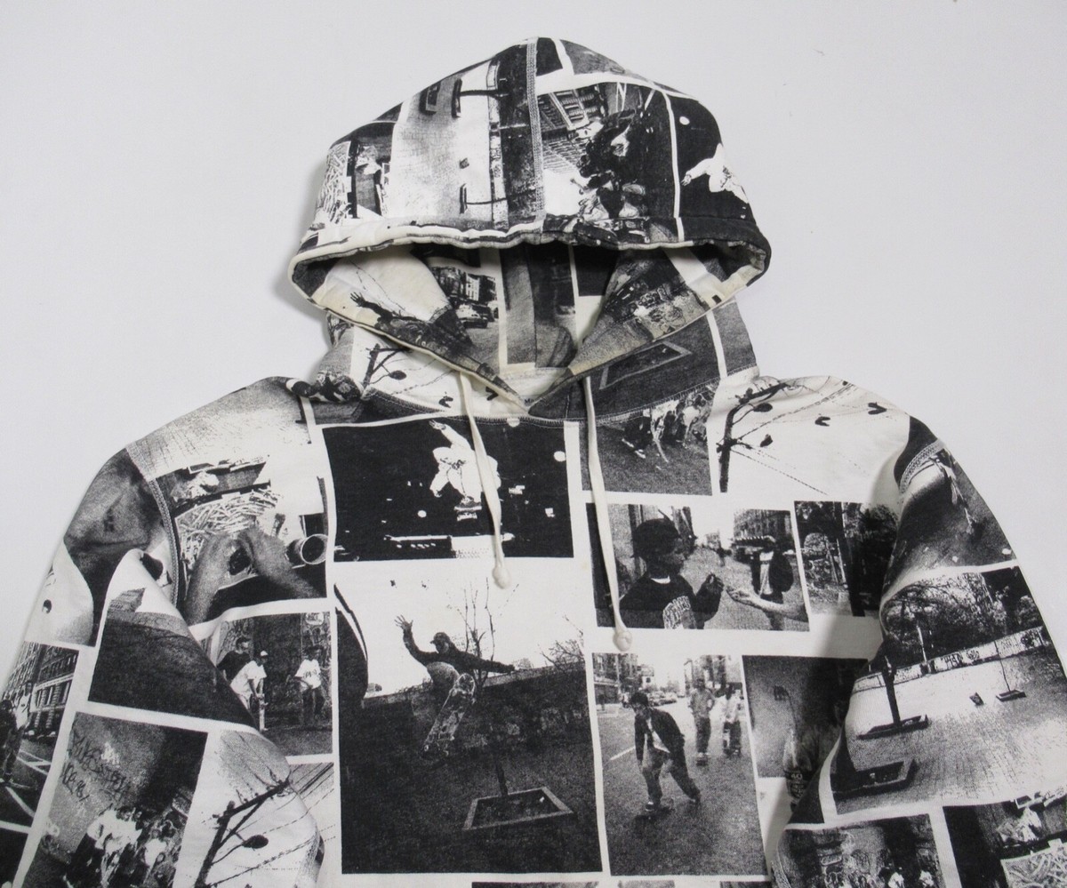 Ari Marcopoulos For Supreme Men's Skate Hoodie 2006 Black White L