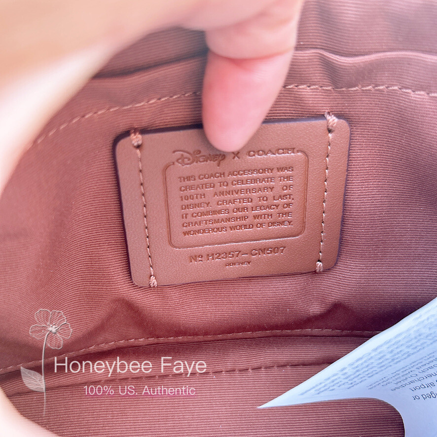 NWT Disney X Coach CN507 Nolita 19 With Mickey Mouse Print +