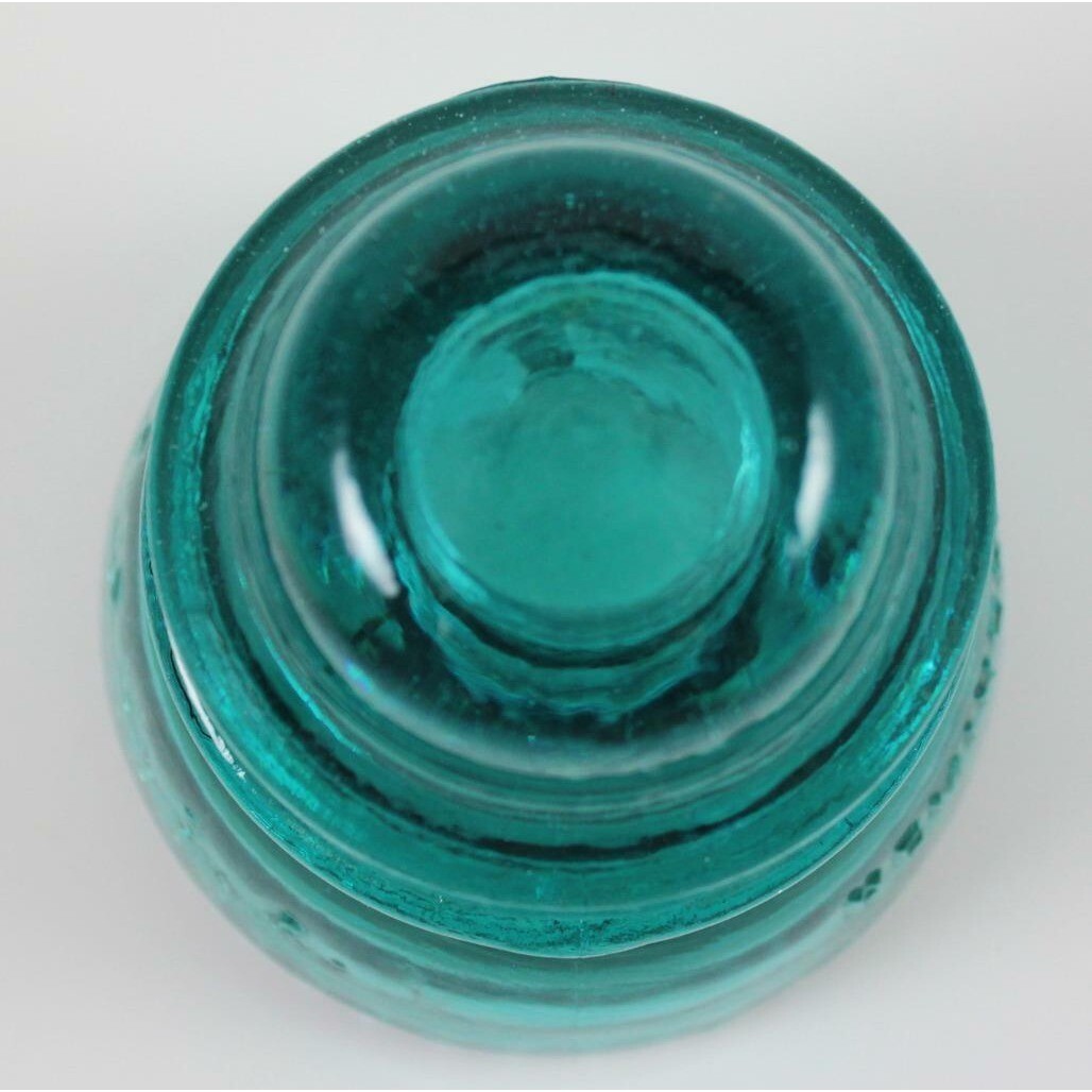 Vintage Hemingray Glass Electrical Insulator No 42 Aqua Blue