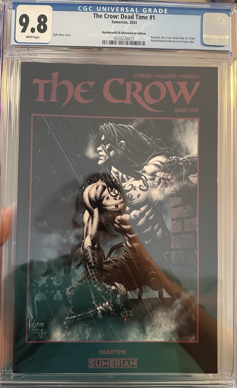 アメコミリーフ Crow: Dead Time #1 CGC 9.8 サイン入り アメコミ