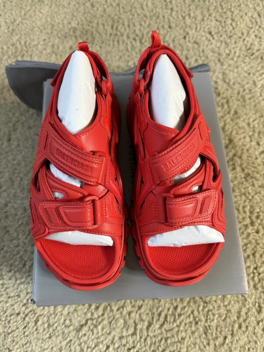 Balenciaga Kids Track Sandals Red Sz EU 32/ US 1 SKU 644999 W2CC1