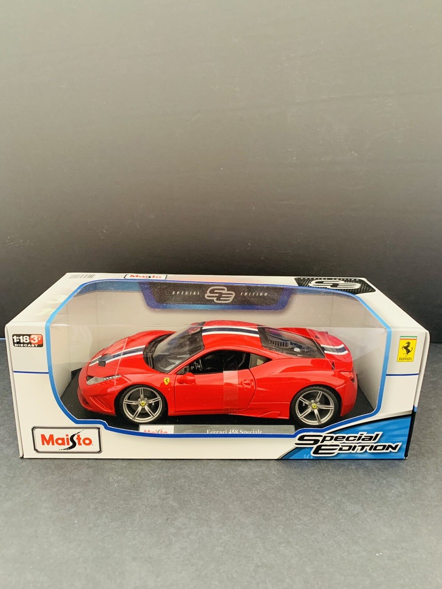 Maisto Ferrari 458 Speciale Diecast 1:18 Car Figure *SPECIAL