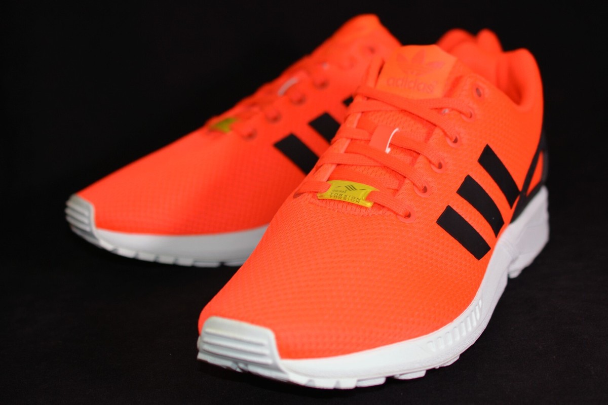 2014 Adidas Originals ZX Flux Infrared / Black / White M22509 Size