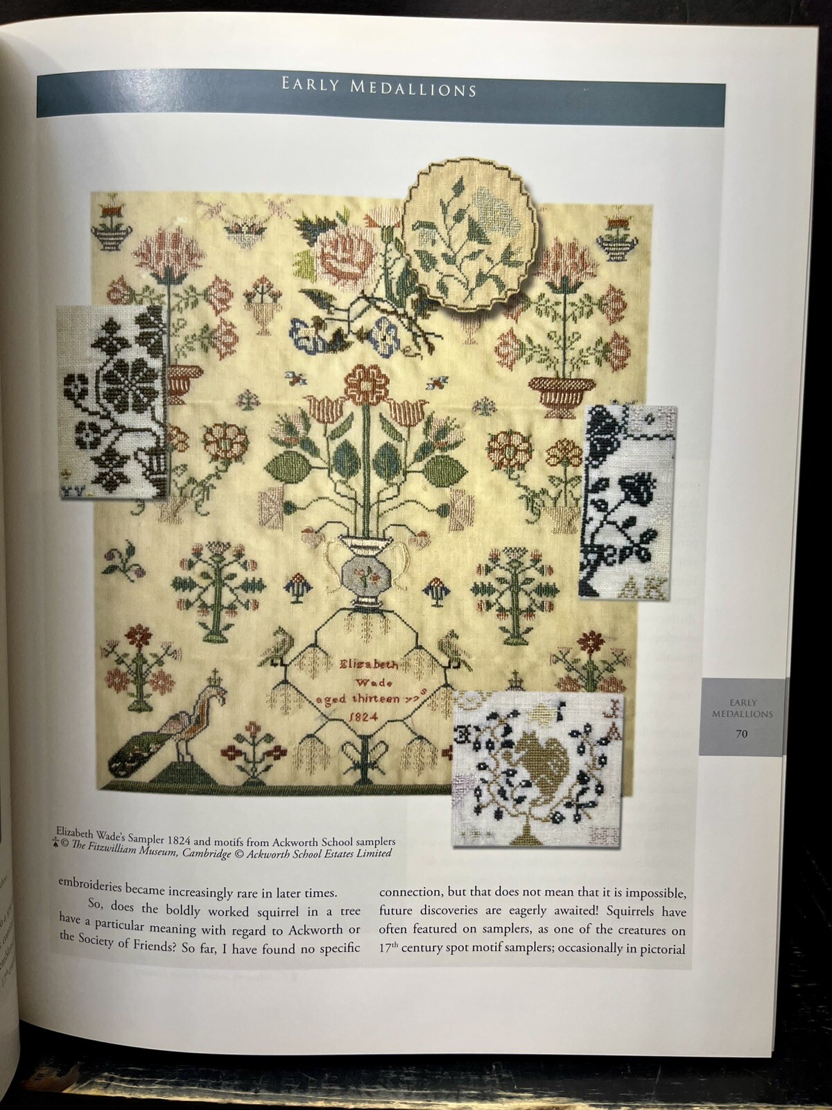 クエーカー刺繍 洋書 Quaker School Girl Samplers N