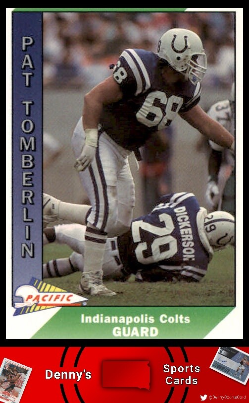 1991 Pacific #200 Pat Tomberlin Indianapolis Colts Football Card