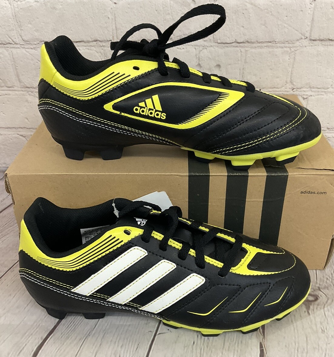 Adidas G60063 Ezeiro III TRX FG J Men's Soccer Cleats Black White