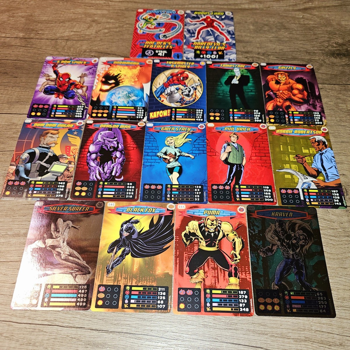 2013 Marvel Spider-Man Heroes and Villains 15 CCG With Foils! | eBay