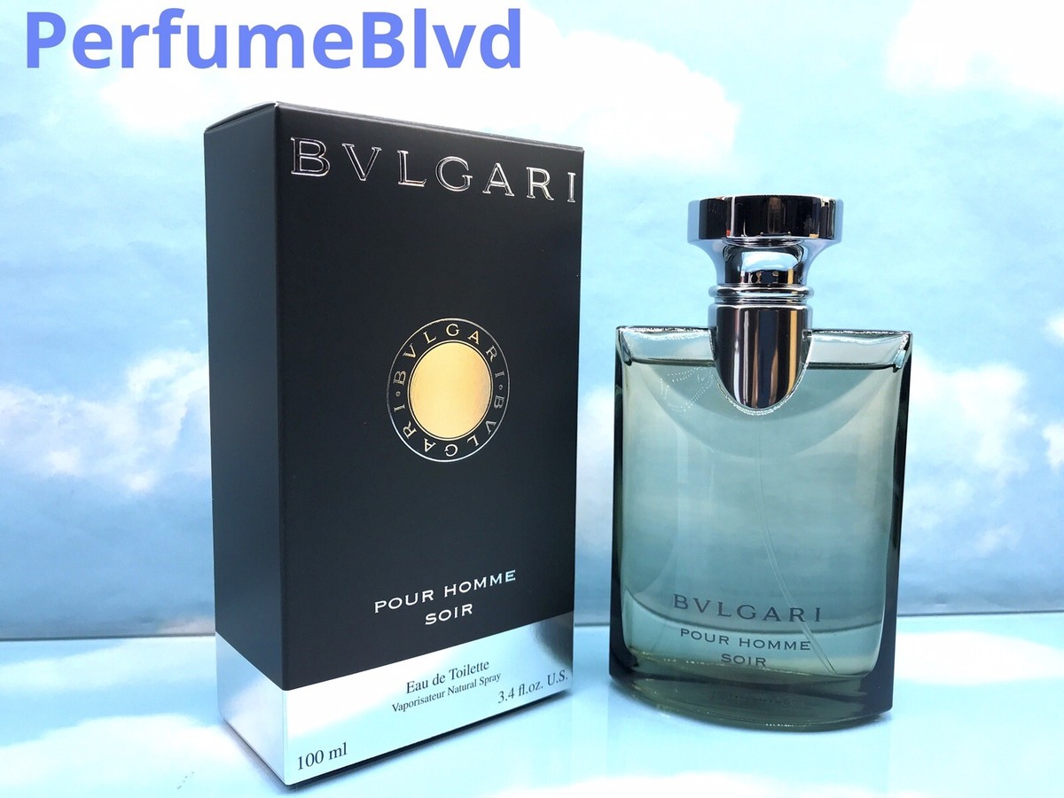 BVLGARI POUR HOMME SOIR 3.4 FL.OZ 100 ML EAU DE TOILETTE SPRAY NEW