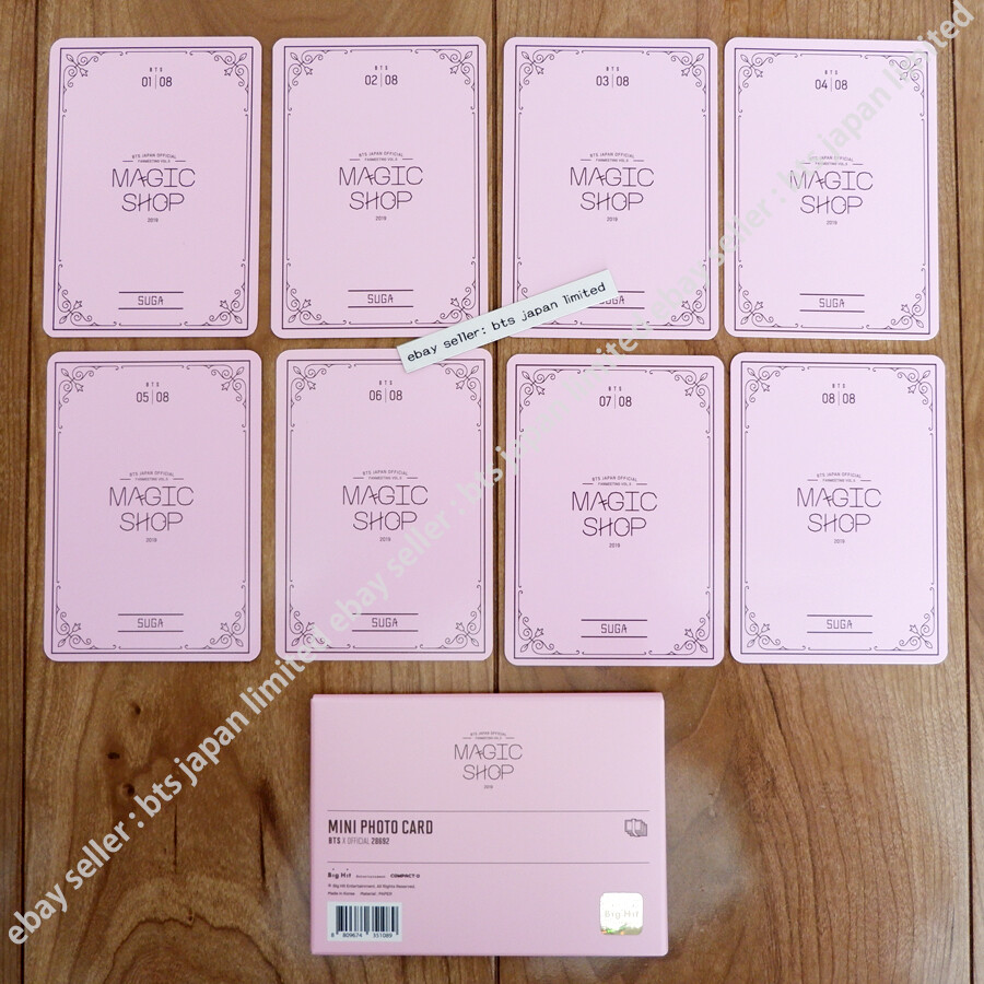 BTS FANMEETING VOL.5 MAGIC SHOP SUGA Official Mini Photo card