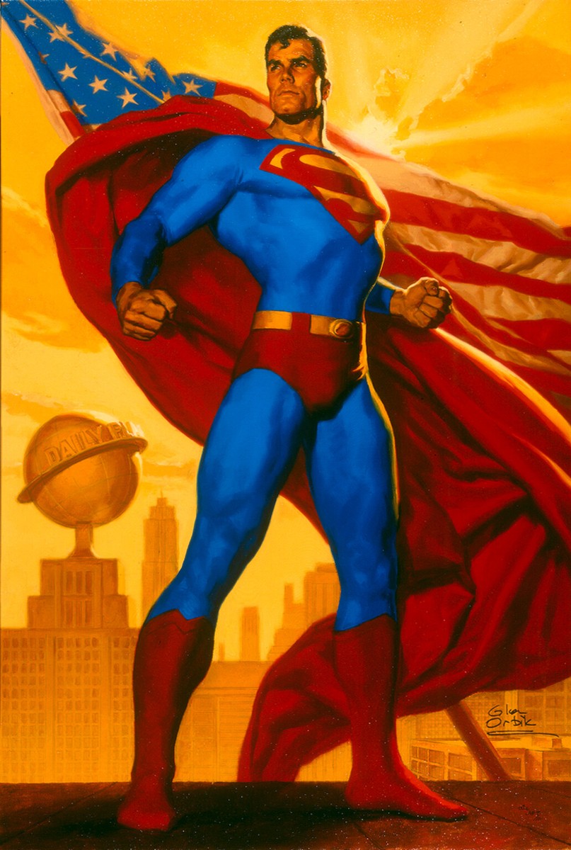 Glen Orbik SIGNED Truth Justice Superman DC Giclee on Paper