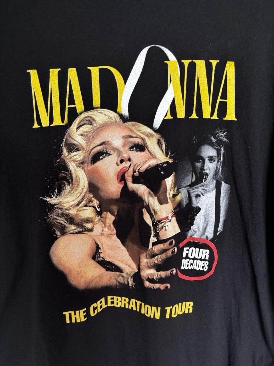 madonna the celebration tour Merch graphic T Shirt Size X-Large | eBay