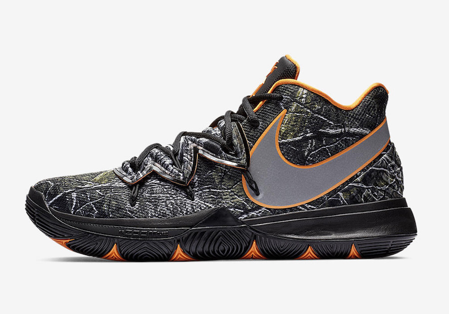 Nike Kyrie 5 Taco PE size 7.5. Tree Camo Orange Reflective. QS
