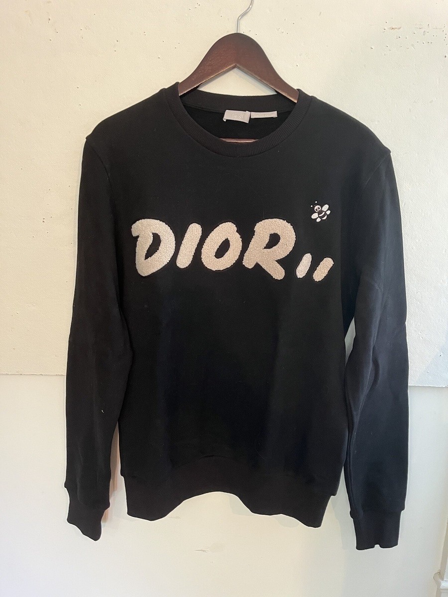 Dior Kaws Logo Sweatshirt Small Black | eBay