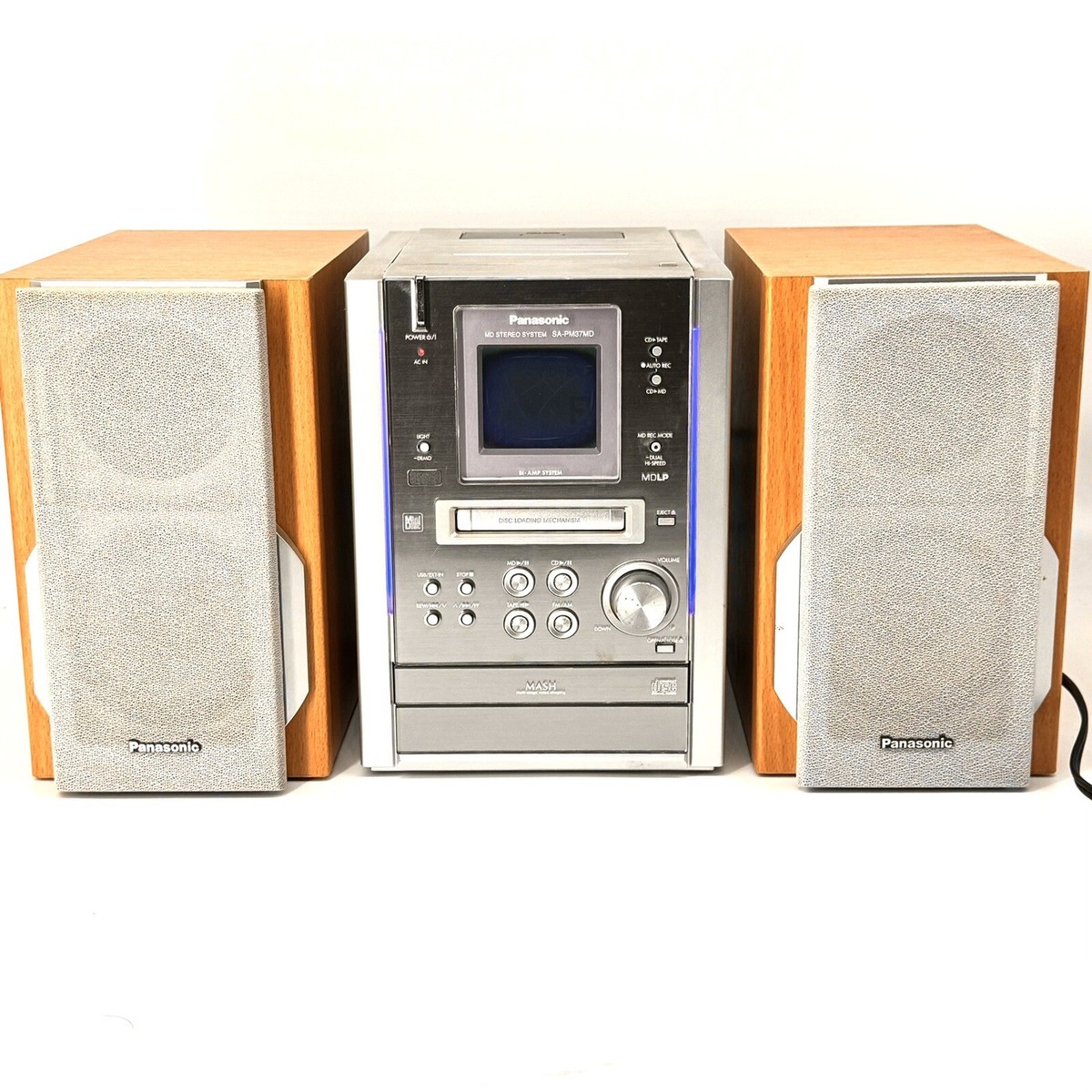 Panasonic SC-PM37MD Junk CD/MD AM/FM Stereo System with Speakers