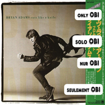 BRYAN ADAMS Cuts Like a Knife Japan ( AMP-28069 ) ***Only OBI