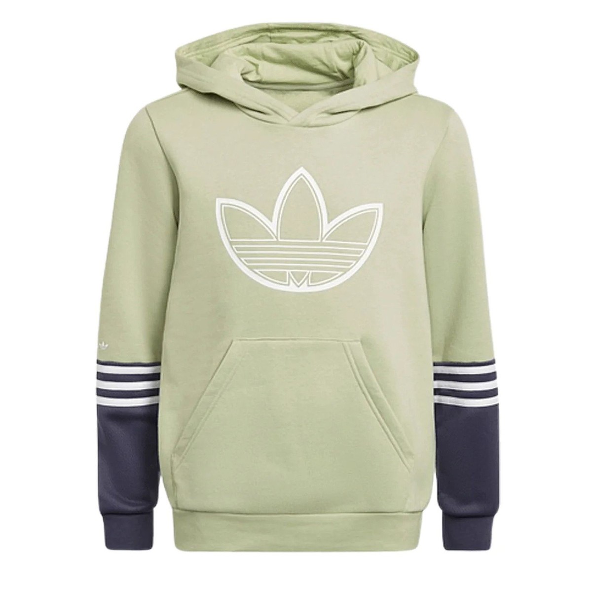Adidas Originals Kids Hoodie Boys Logo Sweatshirt Hoodie Lime