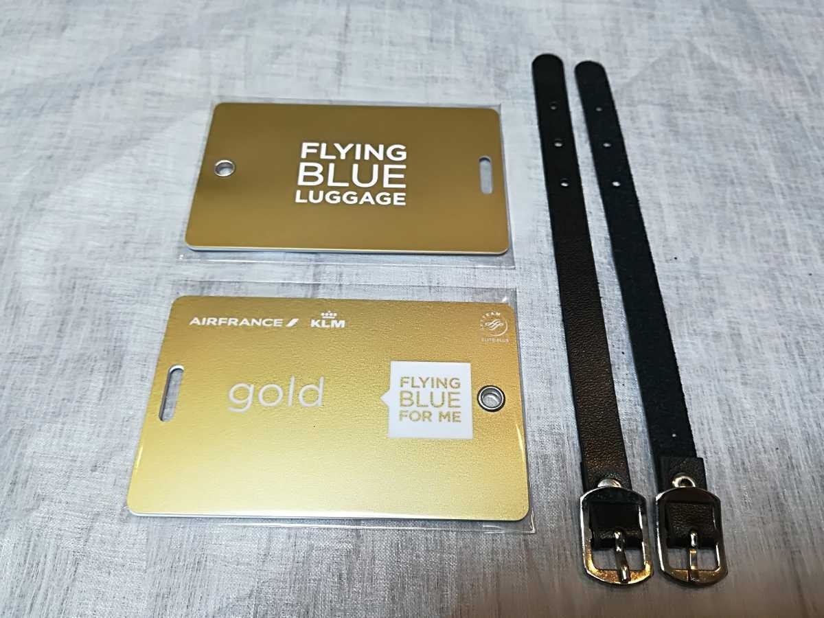 Air France KLM FLYINGBLUE Gold Luggage Name Tag 2 Set NEW | eBay