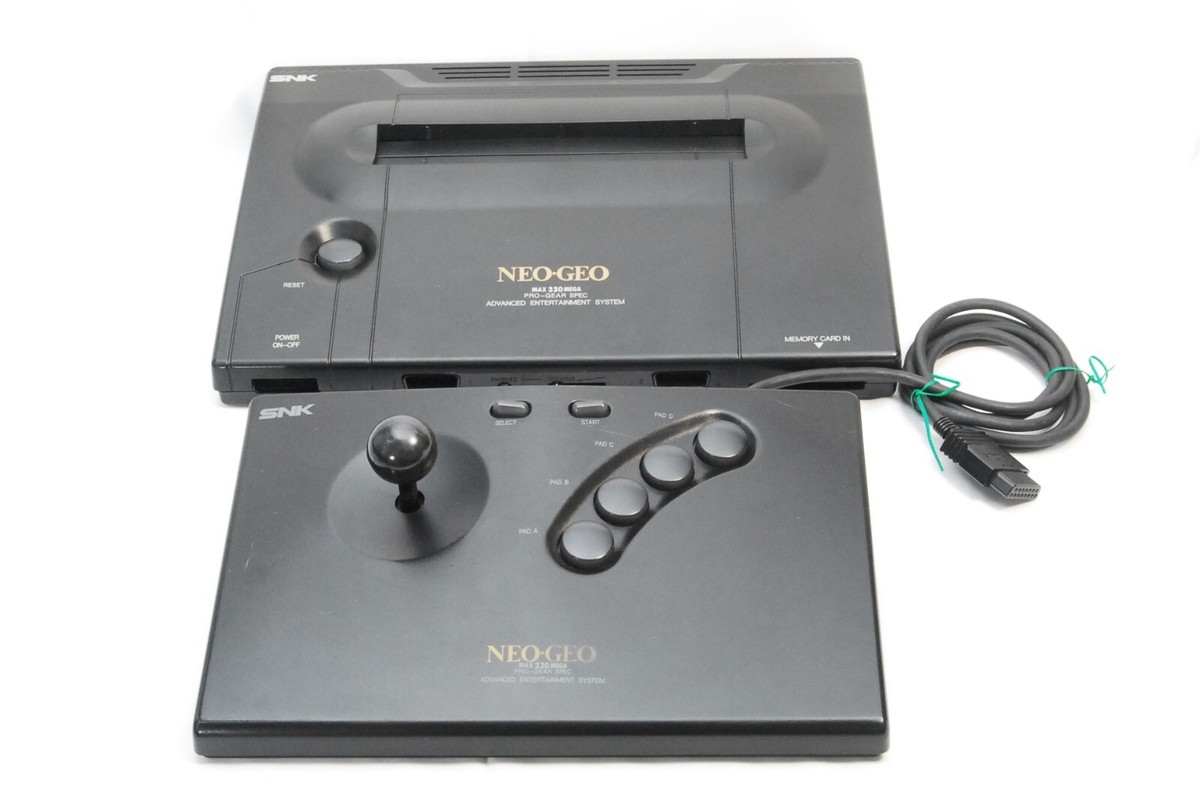 Neo Geo AES Console Max 330 Mega & Arcade Stick Japan SNK Junk | eBay