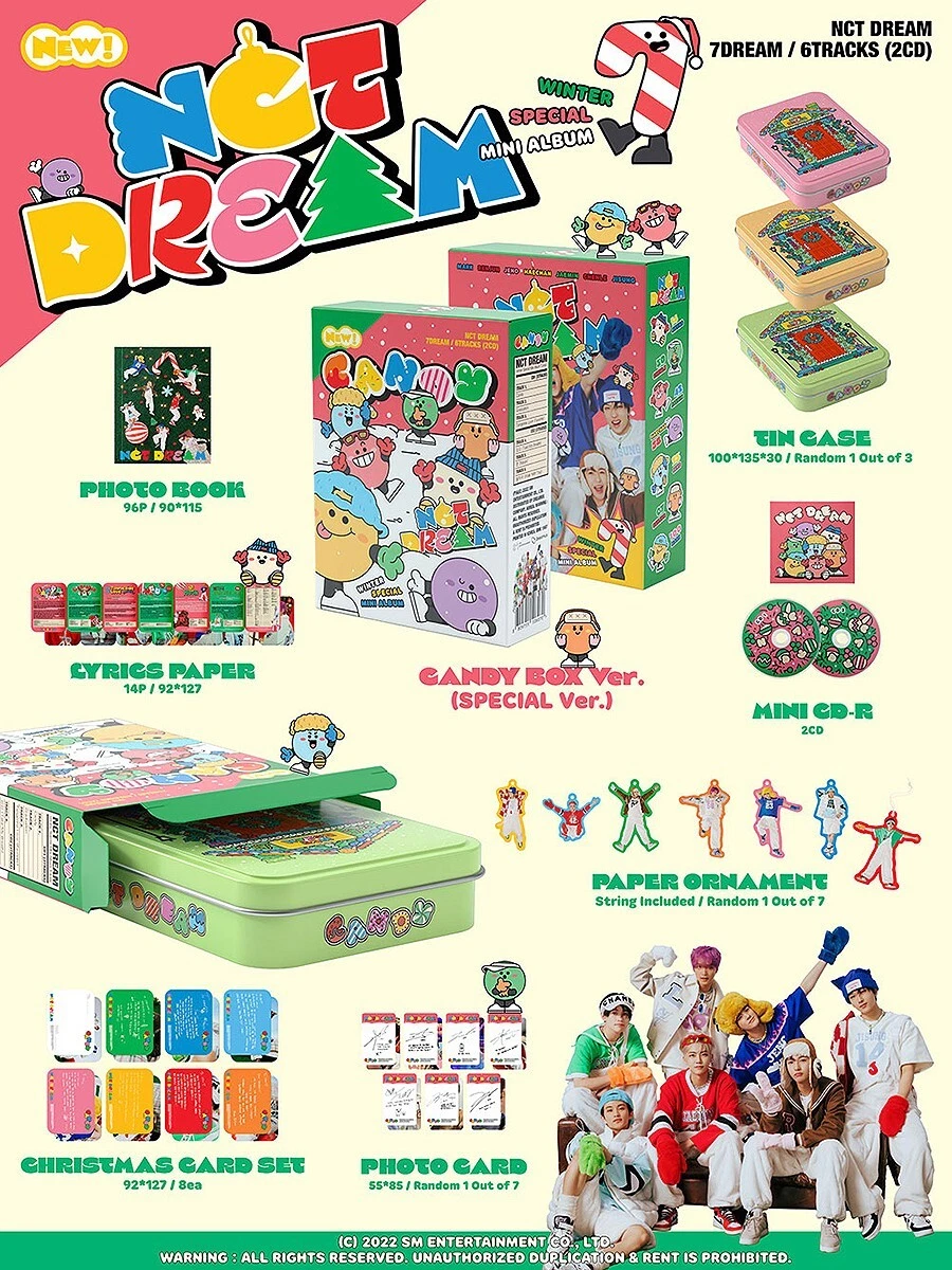 NCT DREAM [CANDY] Special Album LIMITED CANDY BOX Ver/2 Mini CD+P