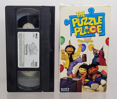 The Puzzle Place - Tuned In VHS 1995 Tape Sony Wonder Rare OOP