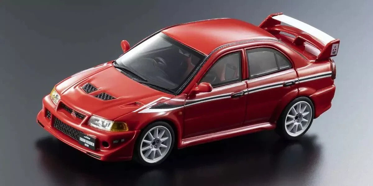 1/43 Mitsubishi Lancer Evolution VI TME Red Resin Model Car by