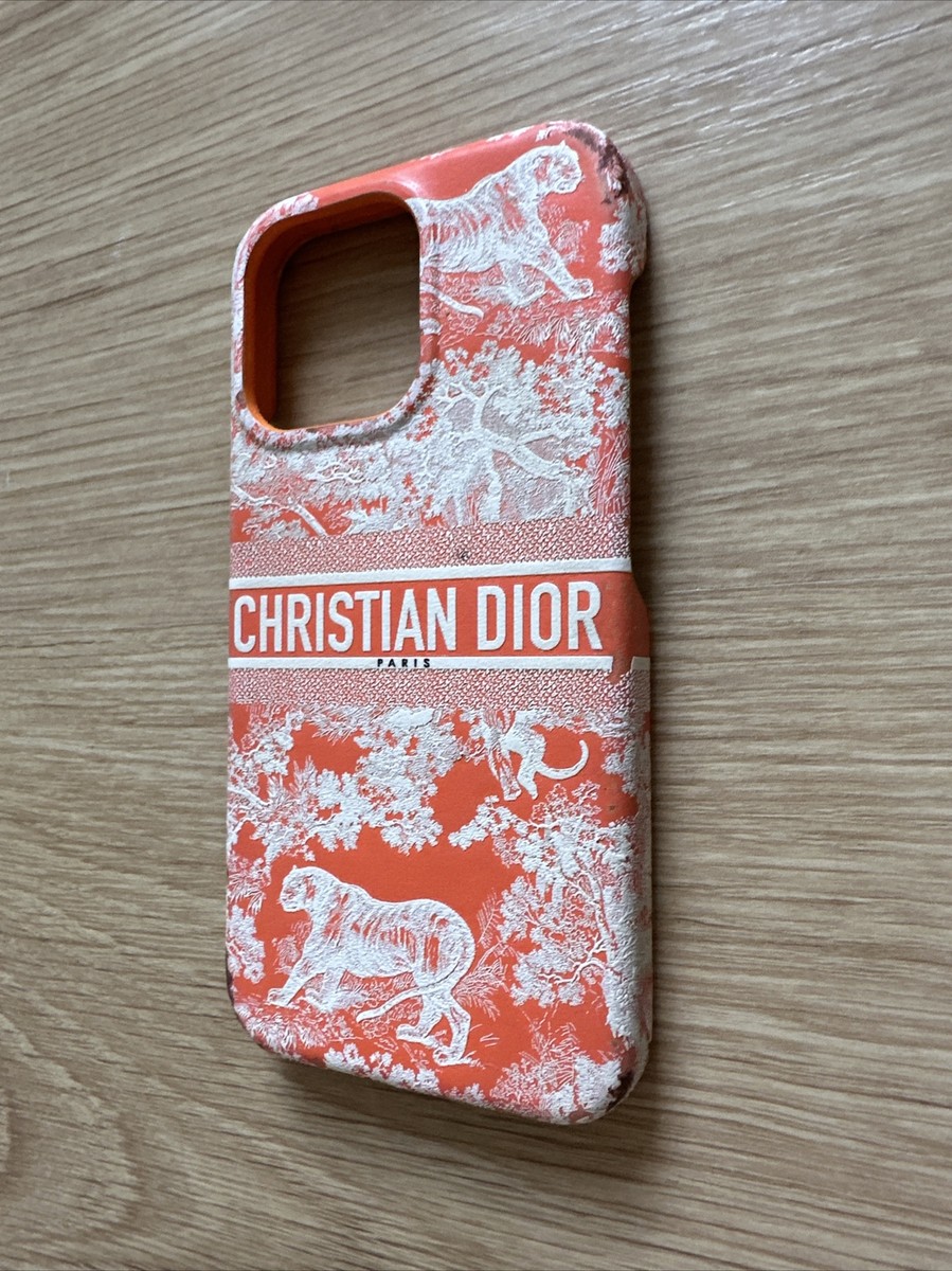 DIOR - iPhone 13 Orange Toile De Jouy Case | eBay