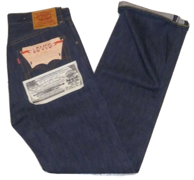 Levis LVC Big E S501XX 1944 WW2 selvedge jeans indigo denim raw