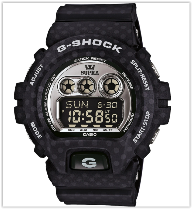 NWT Casio G-SHOCK SUPRA GD-X6900SP-1 black polka dot limited