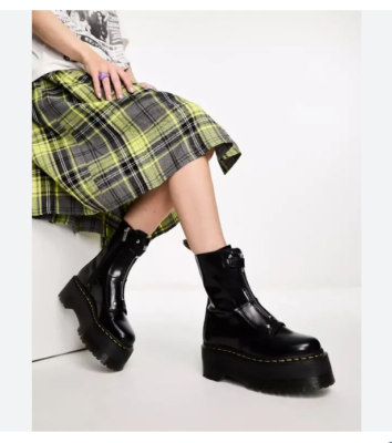 Dr. Martens JETTA HI MAX LEATHER PLATFORM BOOTS MSRP$290 | eBay