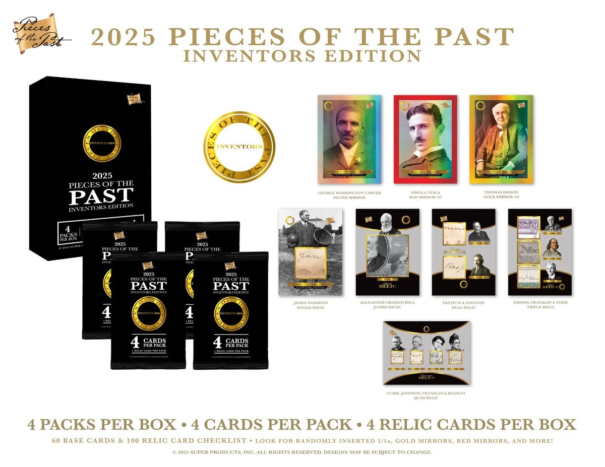 2025 Super Break Pieces of the Past Inventors Edition Hobby Box | eBay