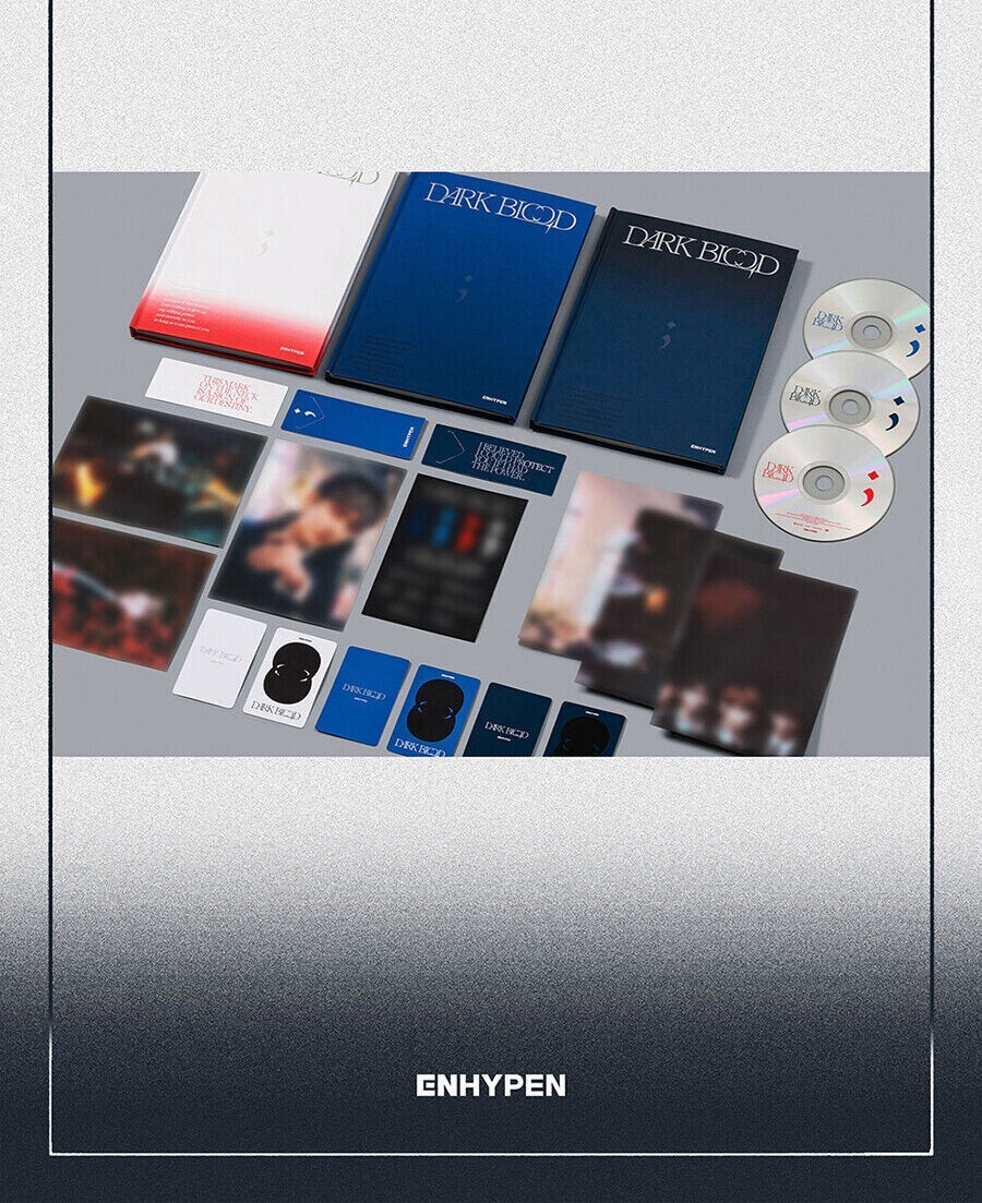 ENHYPEN [DARK BLOOD] Album 3 Ver SET/3CD+3 Photo Book+9 Card+3