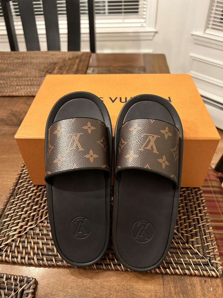 Louis Vuitton Sunbath Flat Mule Monogram Size 36 | eBay
