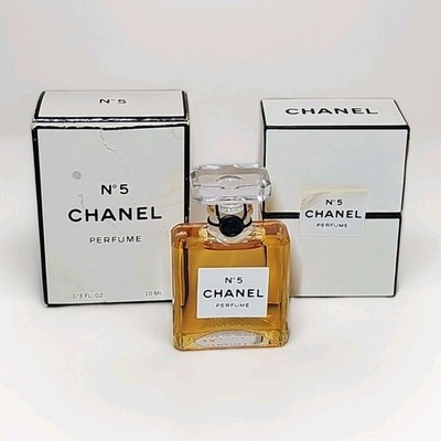 Vintage Chanel No. 5 Perfume 1/3 oz / 10 ML NIB Bottle Is Sealed