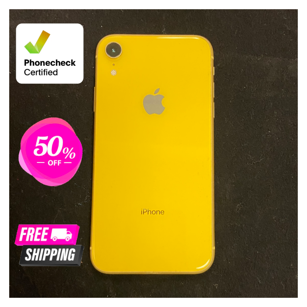 背面ヒビあり】Apple iPhone XR イエロー 本体 128gb Amazon.com