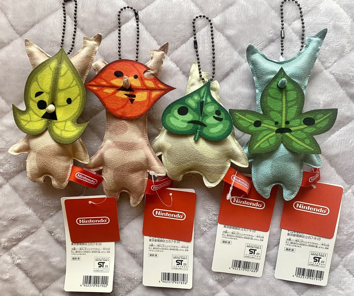 The Legend of Zelda Korok Mascot Keychain Complete Set of 4 Types