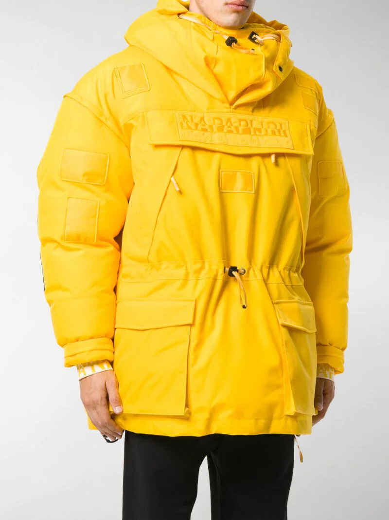 napa by martine rose skidoo yellow puffer parka size 3 jacket