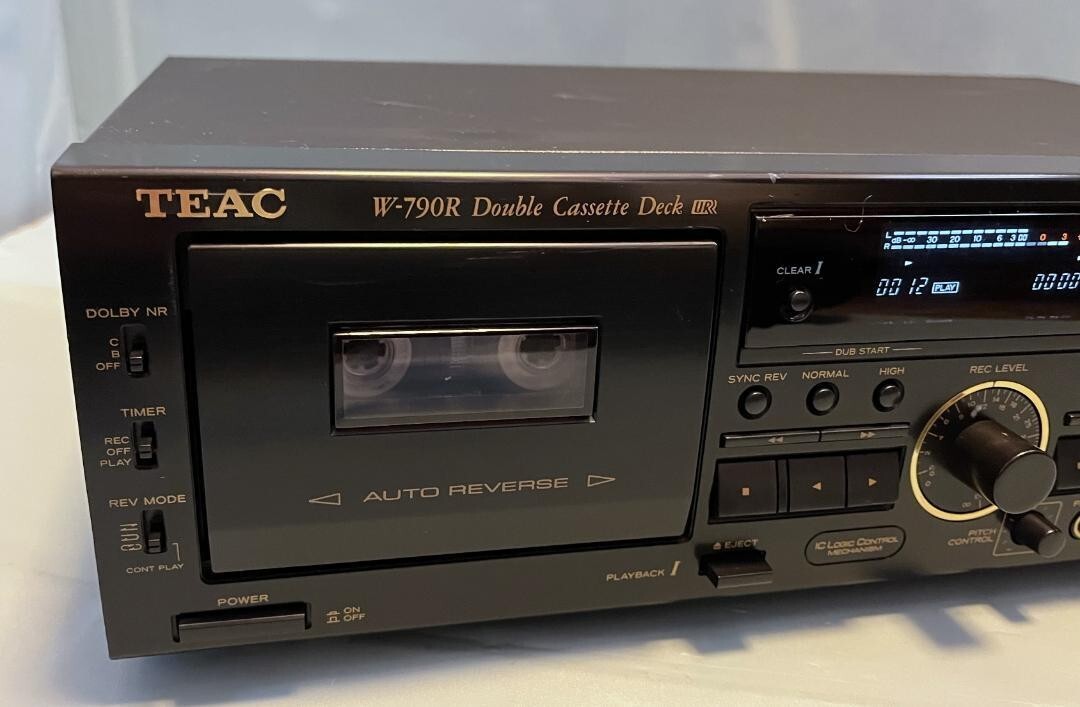 TEAC W-790R Double Cassette Deck Black Good | eBay