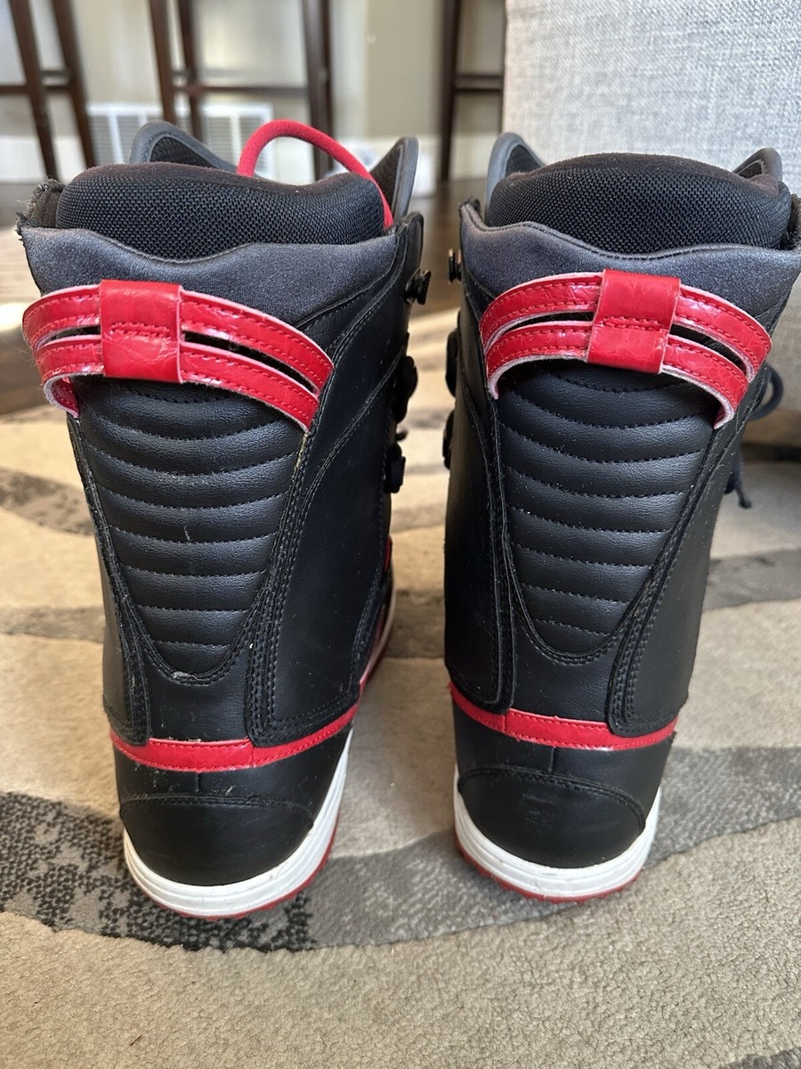 Nike vapen snowboard boots Red Black Size 8 | eBay