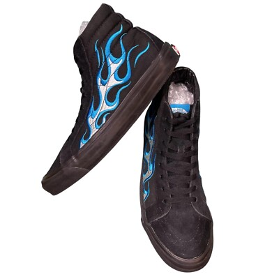 WTAPS x Vans Vault Sk8-Hi LX Black Blue Flame Size US 11 / EUR