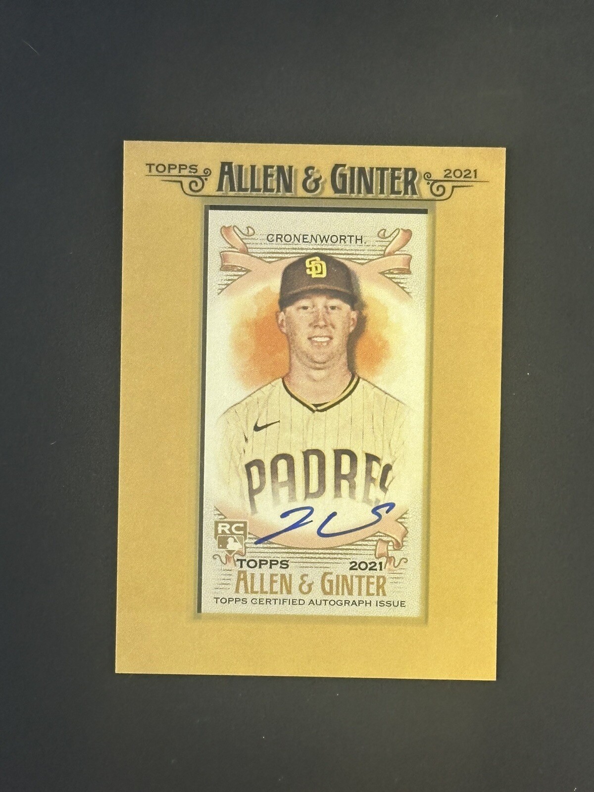 Jake Cronenworth 2021 Topps Allen & Ginter #FMA-JC Framed Mini