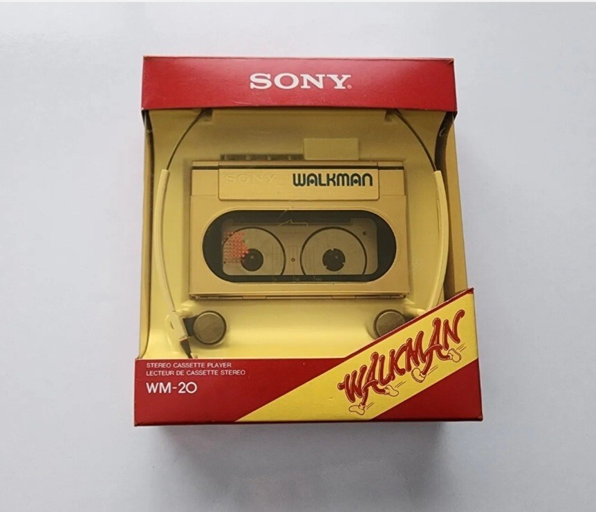 Sony WM-20 Walkman Gold Edition, fully boxed, unused and untouched